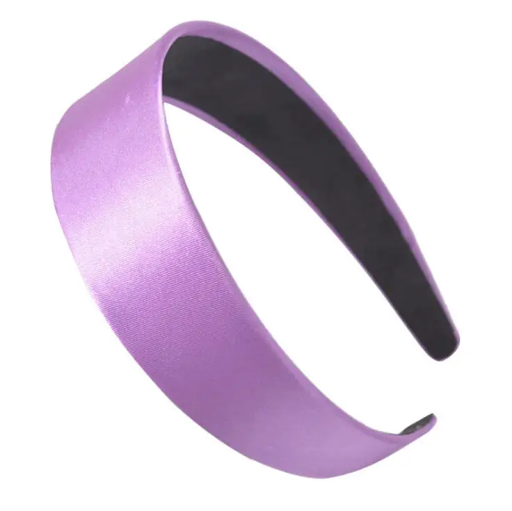 Hair Band Plain Alice Hairband Bow Hoop 3cm Width Headbands 1.1 Inch Wide Hair Band Ribbon HeadBand - Color: purple