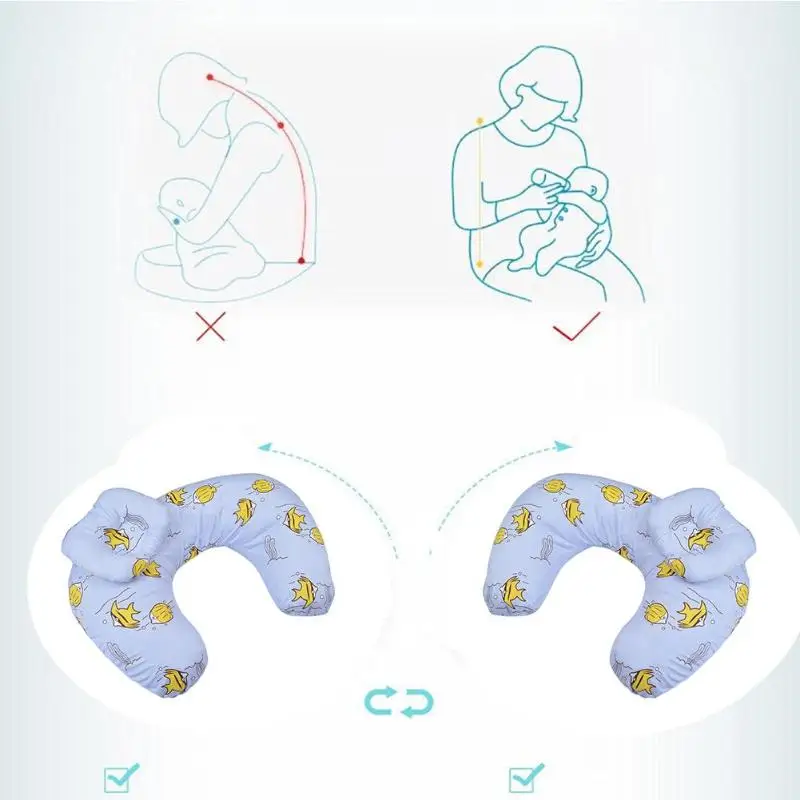 Детские подушки для мам, для беременных, для грудного вскармливания, подушка для младенцев, u-образная, для новорожденных, хлопок, для кормления, Подушка для кормления