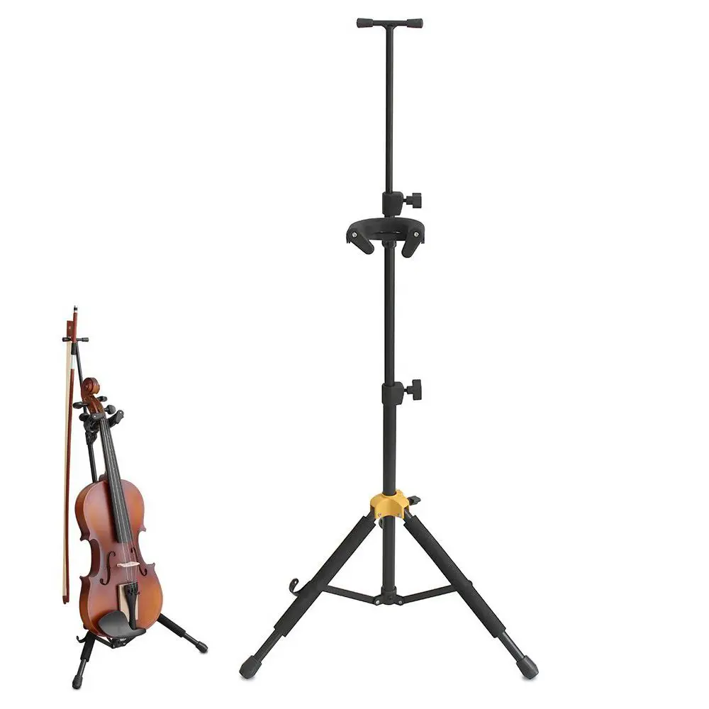 

Portable Folding Aluminum Alloy Floor Violin Ukulele Stands with Stable Tripod Holder