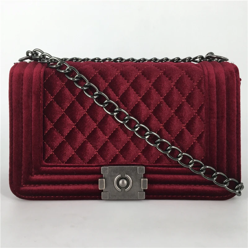 Amarte Women Messenger Bags Brand Luxury Handbags Women Bags Designer Velvet Small Chain Shoulder Crossbody Bags