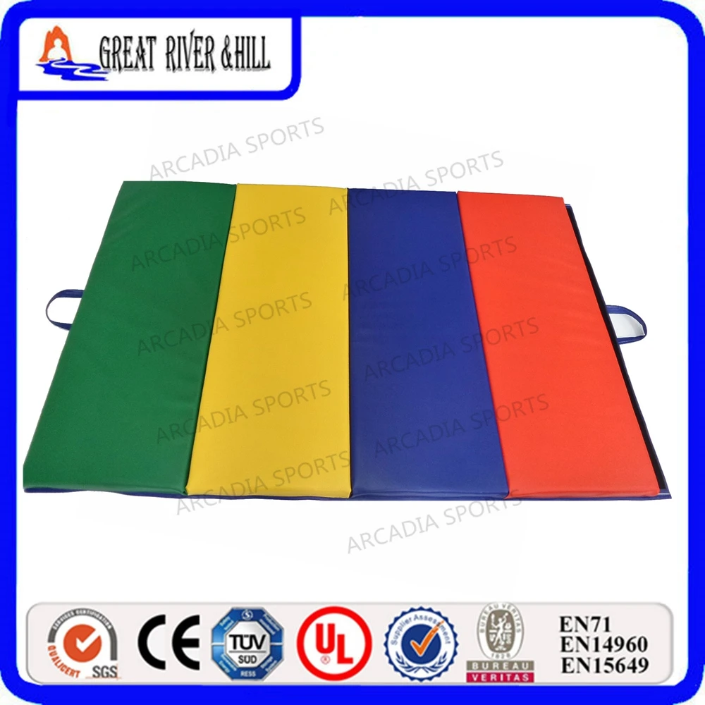Folding Type Used Gym Mats Home practice Cheap 2.4mx1.2mx5cm Gymnastic