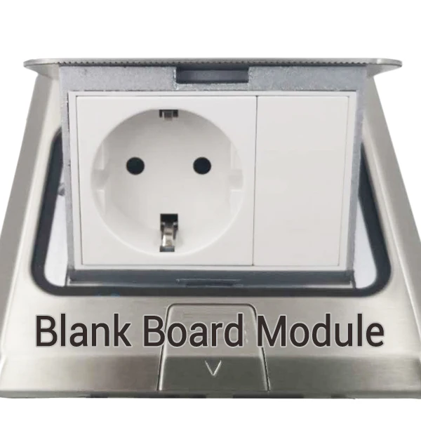 SS-Blank Board ЕС Стандартный Нержавеющая сталь Панель хлопает вверх дорожный розетка Пособия по немецкому языку разъем пустой бортовой компьютер USB 2 Pin Функция ключ заменить - Тип: SS-Blank Board