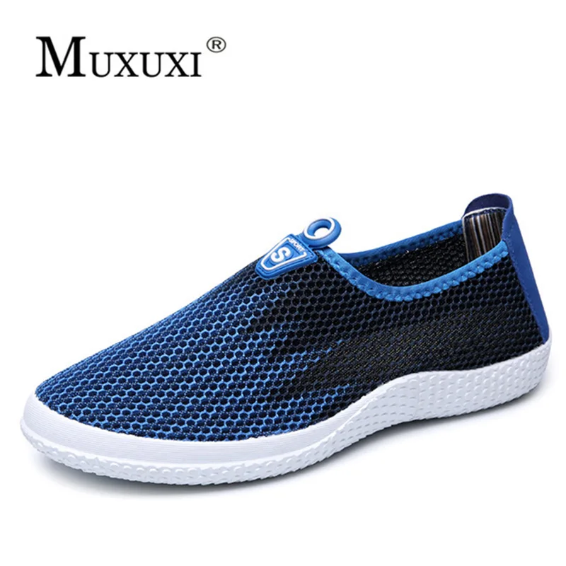 Men Shoes Mesh Breathable Spring summer Comfortable Flats Shoe Male ...