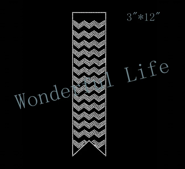 

Free shipping 3" Spangle Wide Chevron Bow Strip Transfer Design