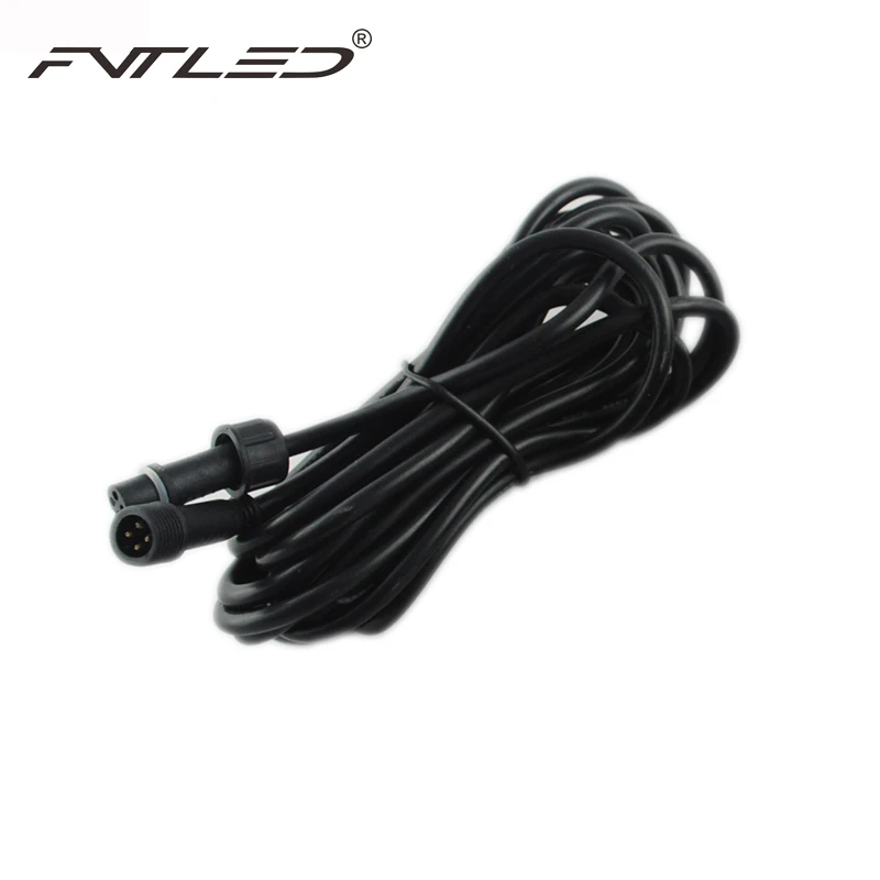 

5pcs/lot 4PIN 3Meter IP67 Waterproof Extension Cable LED Light Power Cord Multi Color LED Lights Male and Female Connectors