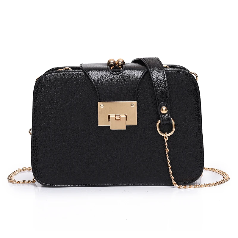 

2019 Spring New Fashion Women Shoulder Bag Chain Strap Flap Designer Handbags Clutch Bag Ladies Messenger Bags With Metal Buckle