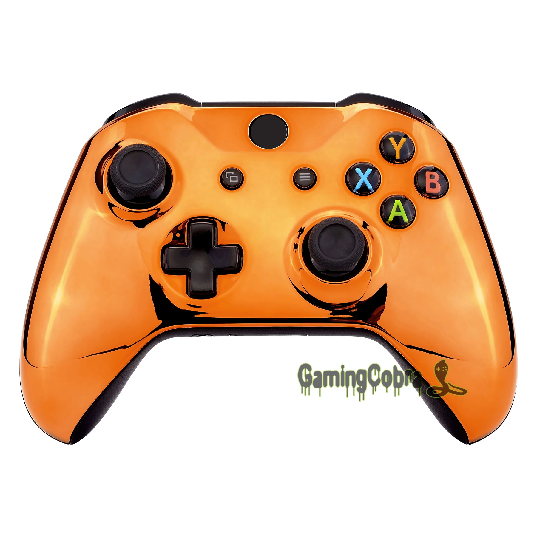 

Chrome Orange Edition Front Housing Shell Faceplate for Xbox One S & Xbox One X Controller (Model 1708) - SXOFD07