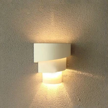LED Warm White Light Modern Fashion Decoration Of The Walls Of The Spiral Bedroom Bedside Lamp Wall Lamp Lighting Lumia