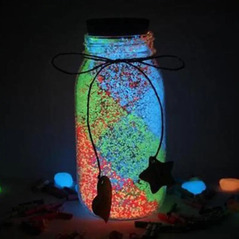 Glow In The Dark 10g Luminous Party DIY Bright Noctilucent Sand Paint Star Wishing Bottle Fluorescent Particles Kid Gift