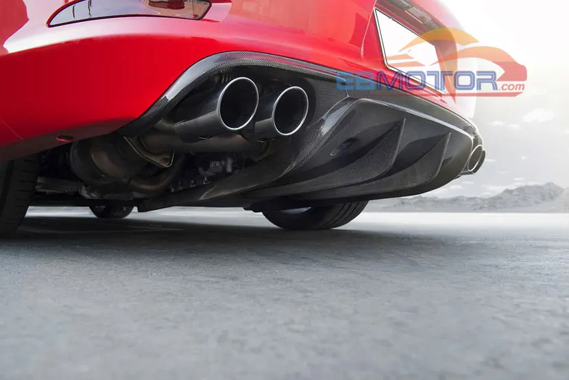 VRS Style Real Carbon Fiber Rear Bumper Diffuser for Porsche 911 991 Carrera & Carrera S models 2012+ 1