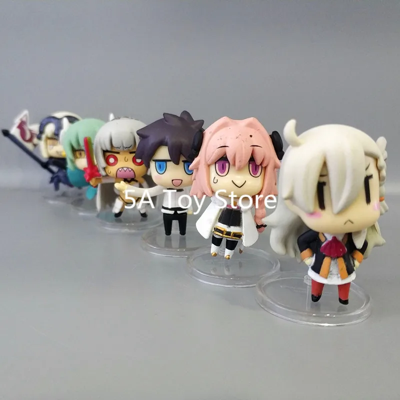 6 шт./компл. аниме Fate Grand Order FGO Manga Jeanne Mash Saber Nero ПВХ фигурка модель игрушки куклы
