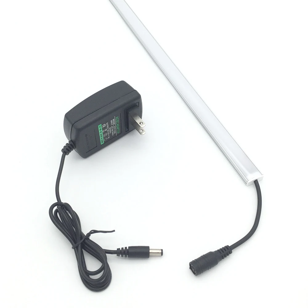 Диммируемая подсветка для шкафа с сенсорным выключателем, контроль для кухни, led DC12V, жесткая полоса+ 2A источник питания, 1 комплект