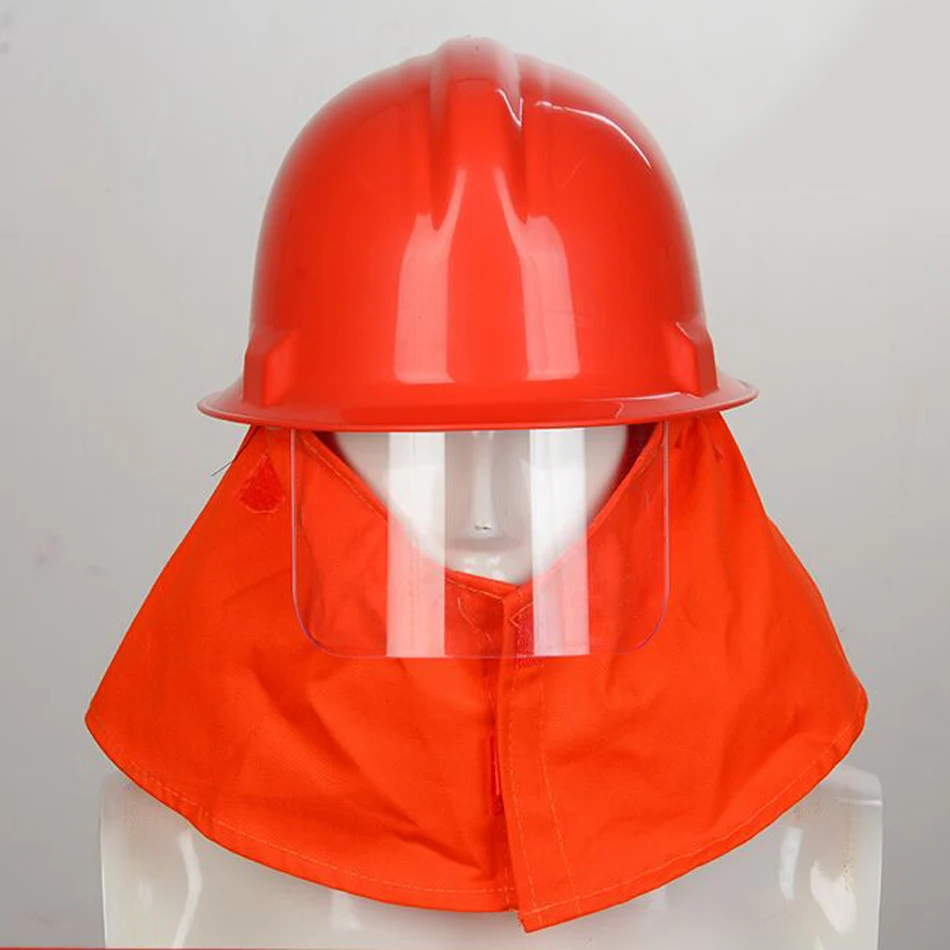 

Rescue Helmet Fire-Fighter Protective Safety Protector Workplace Safety Fire-Protection Training Helmets Hard Hat with Mask