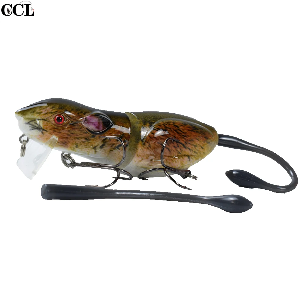

3.5Inch 22G Game Fishing Lure Life Like Swim Action Floating Crankbait Rat Fishing Tackle Wobbler Hard Bait