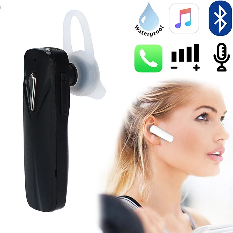In Ear Wireless Music BT 4.1 Earpiece Hands free Headset Headohone Earbud+MIC Super Bass