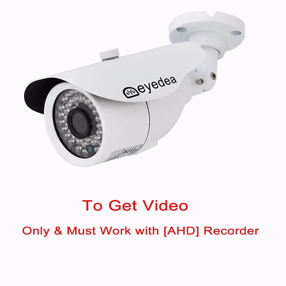 

Eyedea Brand New 3500TVL Night Vision White Bullet Outdoor Waterproof Video Surveillance CCTV Security Camera for AHD Recorder