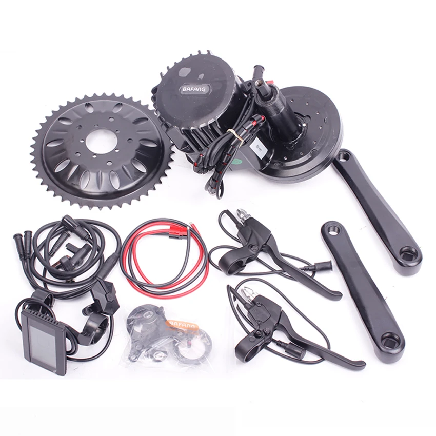 Discount Bafang 1000W 48V Electric Motor Bicycle Engine Kit 8fun BBSHD Electric Bicycle Conversion Kit with 48V 16AH Battery E Bike Kit 3