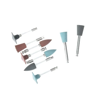 

9pcs/set Dental Lab Silicone Polisher Diamond Burs Cups Teeth Polishing Kits Lot Wholesale
