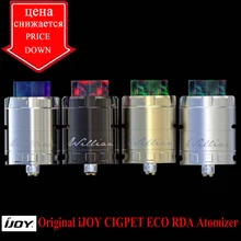 D’origine iJOY CIGPET ÉCO RDA Atomiseur e-cig Reconstructible Atomiseur 510 Fil Grand Flux D’air RÉSINE GOUTTE À GOUTTE POINTE ÉCO Atomiseur Vapeur Dense