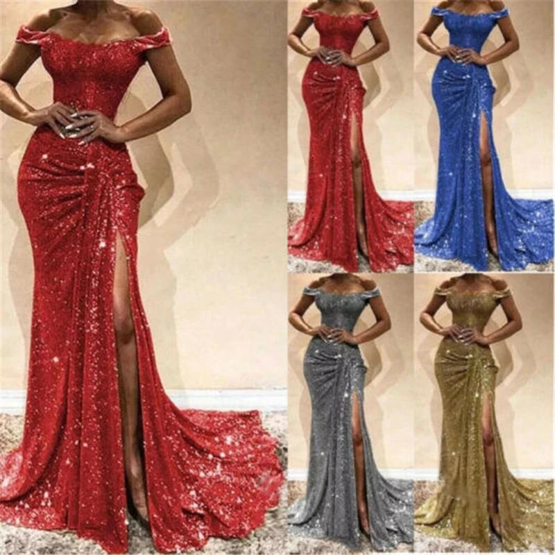 

2019 Summer Women Long Evening Sexy Dress Party Ball Gown Prom Bridesmaid Wedding Long Dress