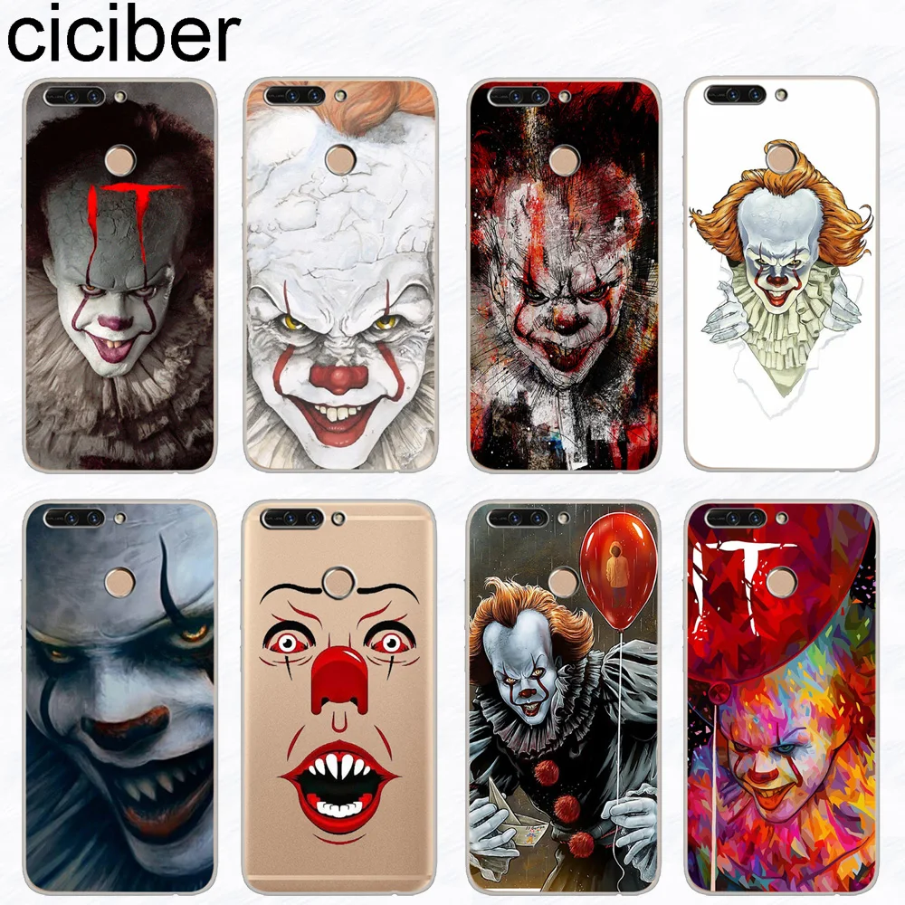 

ciciber Stephen King's It Phone Case for Honor 8X 7A 8 Pro 8C 6X Soft TPU Cover for Honor Note 10 9 Lite Play V10 V9 Coque Funda