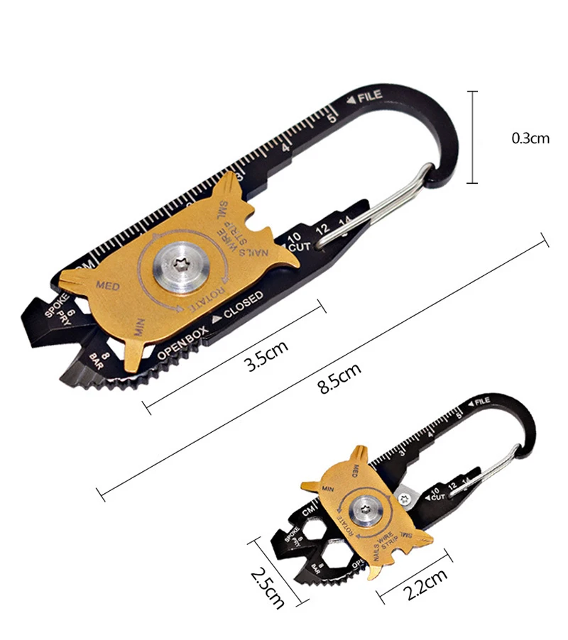 20-в-1 многофункциональный Комбинации инструмент EDC портативный для использования на улице гаджет Портативный EDC портативный брелок для
