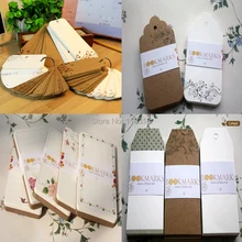 (22 Styles can choose) DIY Scrapbooking Paper Tags Kraft Crafts Wedding Decoration Postcards Labels Flowers Bookmarks