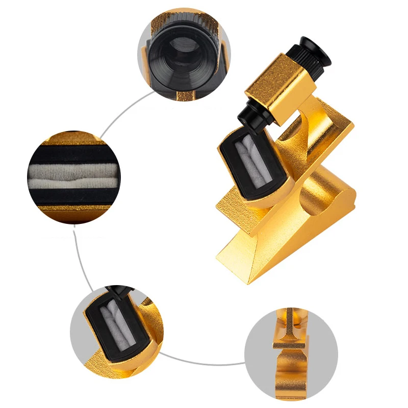 MINI Desktop Diamond Loupe Inscription Focus Adjustable 10X Magnifier Laser Diamond Waist Code Cut Observation Identification