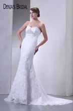 2017 Real Photos Sweetheart Mermaid Wedding Dresses Beaded Appliques Floor-Length Chapel Train Long Bridal Gowns