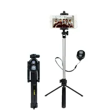 WLJIAYANG портативный Монопод Bluetooth пульт дистанционного управления+ селфи палка штатив+ монопод+ 3 в 1 ручной выдвижной для Samsung для iPhone 6s
