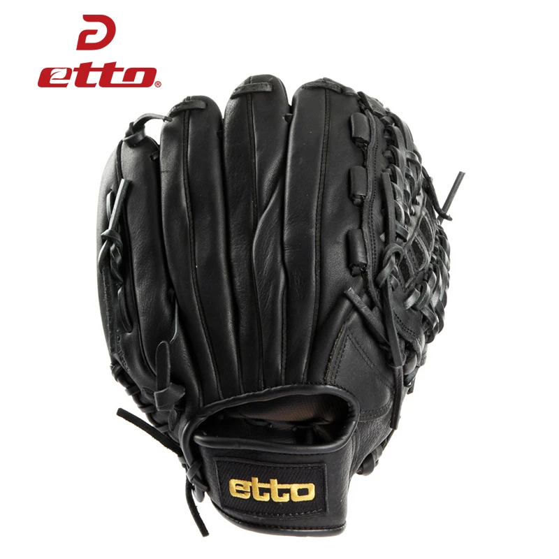 Etto Высокое качество коровьей кожи бейсбольные перчатки левая рука 11,5/12,75 дюймов для мужчин и женщин профессиональное оборудование для бейсбола HOB007Z