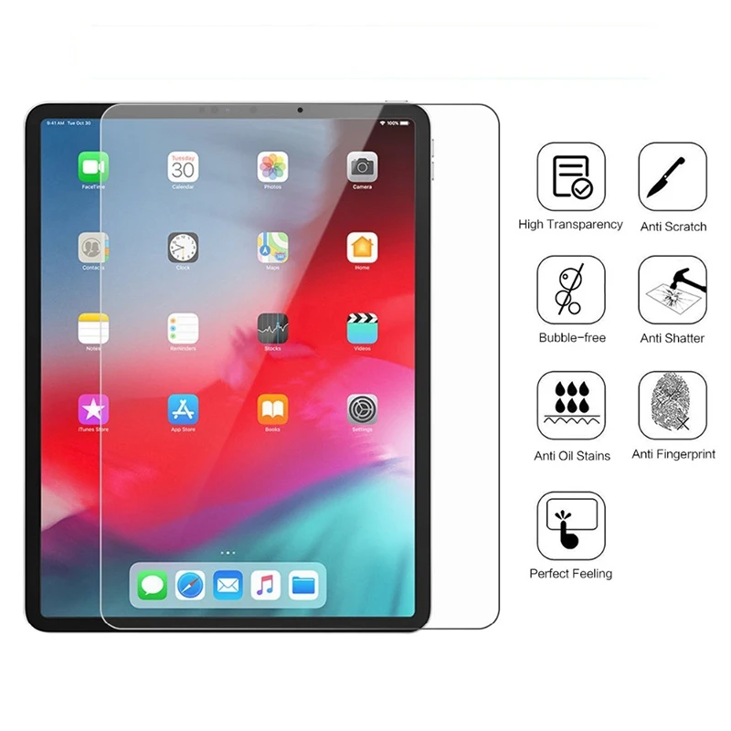 Анти-разбиться Экран протектор Закаленное Стекло для iPad Pro 12,9 ''2018/11 царапинам Tablet Стекло защитная пленка Экран протектор