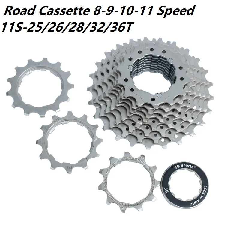 

8 9 10 11 Speed Road Cassette 11S 11-25T 26T 28T 32T 36T Road Bike Bicycle Parts freewheel Sprocket cogs cdg freewheels