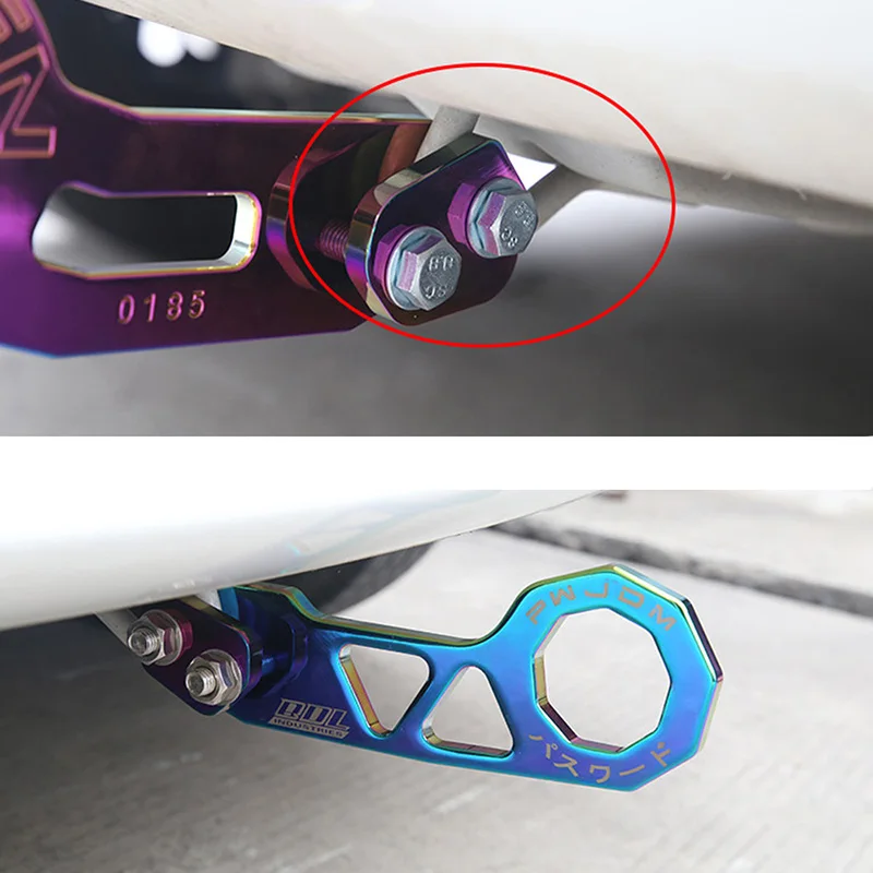 JDM Style Racing Rear Tow Hook Aluminum Alloy rear tow hook for honda civic fit jazz gk5 rear tow hook