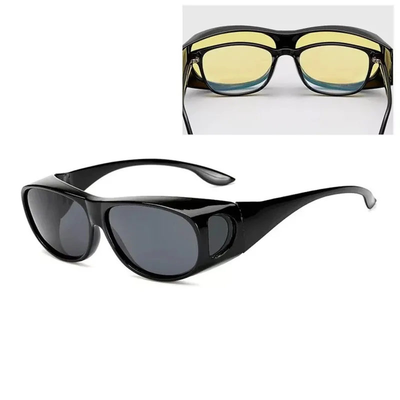 

Cubojue Polarized Sunglasses Men Women Driving Night Glasses Fit Over Glasses Frame Polaroid Anti Reflective Glare Safety Goggle