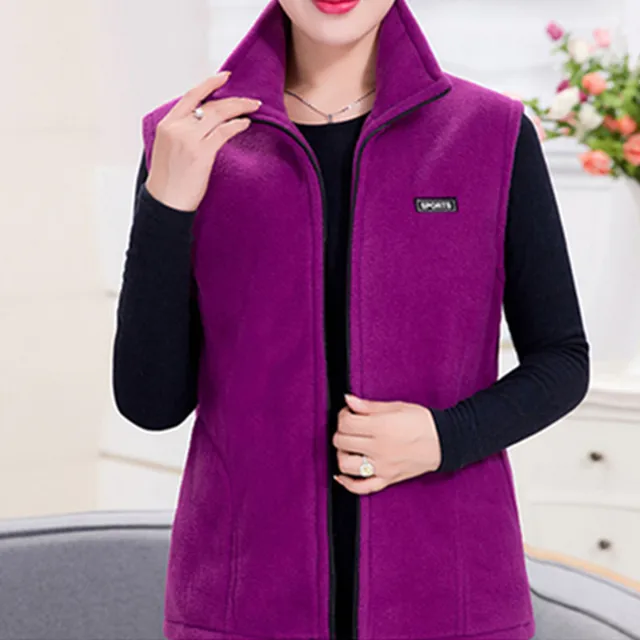 Buy OnlineUHYTGF 2021 New Fleece Women Vests Autumn Korean Plus Size  Sleeveless Jackets Ladies Fashion Zipper Casual Waistcoat Female.