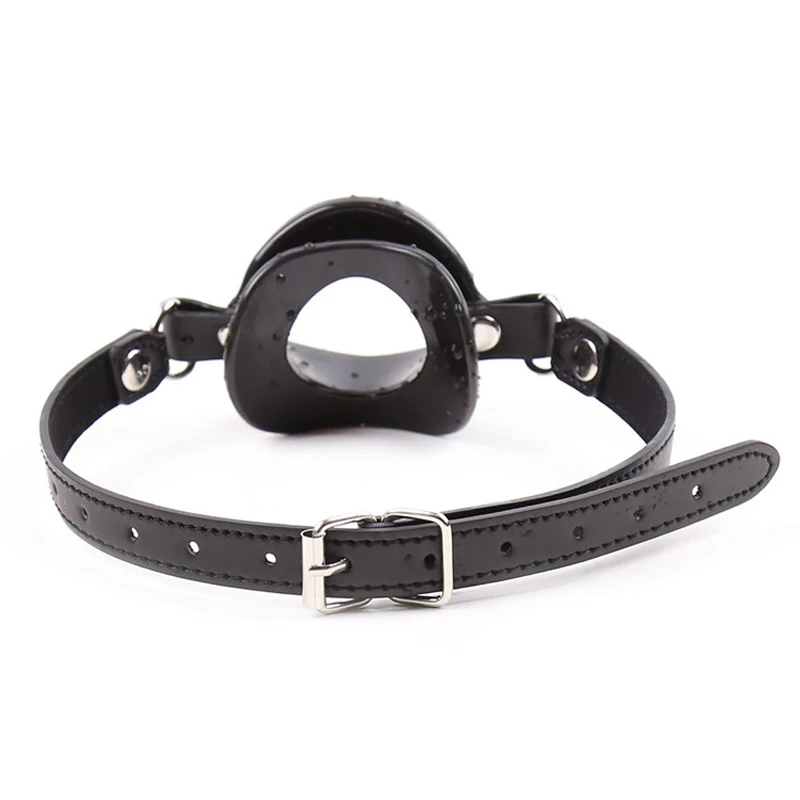 БДСМ фетиш кожа резиновые губы O Ring открытый рот кляп бондаж эротическая игрушка