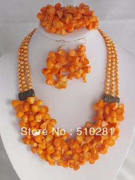 

Free ship!!! Z-376 African Coral Beads Jewelry Set