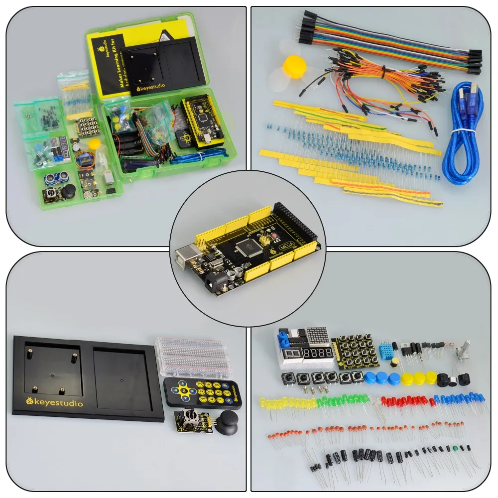 Keyestudio Maker Starter kit совместим с Arduino Starter kit с учебником/подарочной коробкой