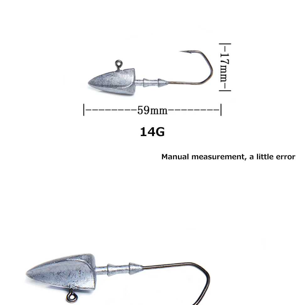 Рыболовные крючки Walk Fish, 5 шт./лот, 3,5 г, 5 г, 7 г, 10 г, 14 г, 20 г, свинцовая головка, крючок, приманка, джиг, головка, разноцветные рыболовные снасти, крючки