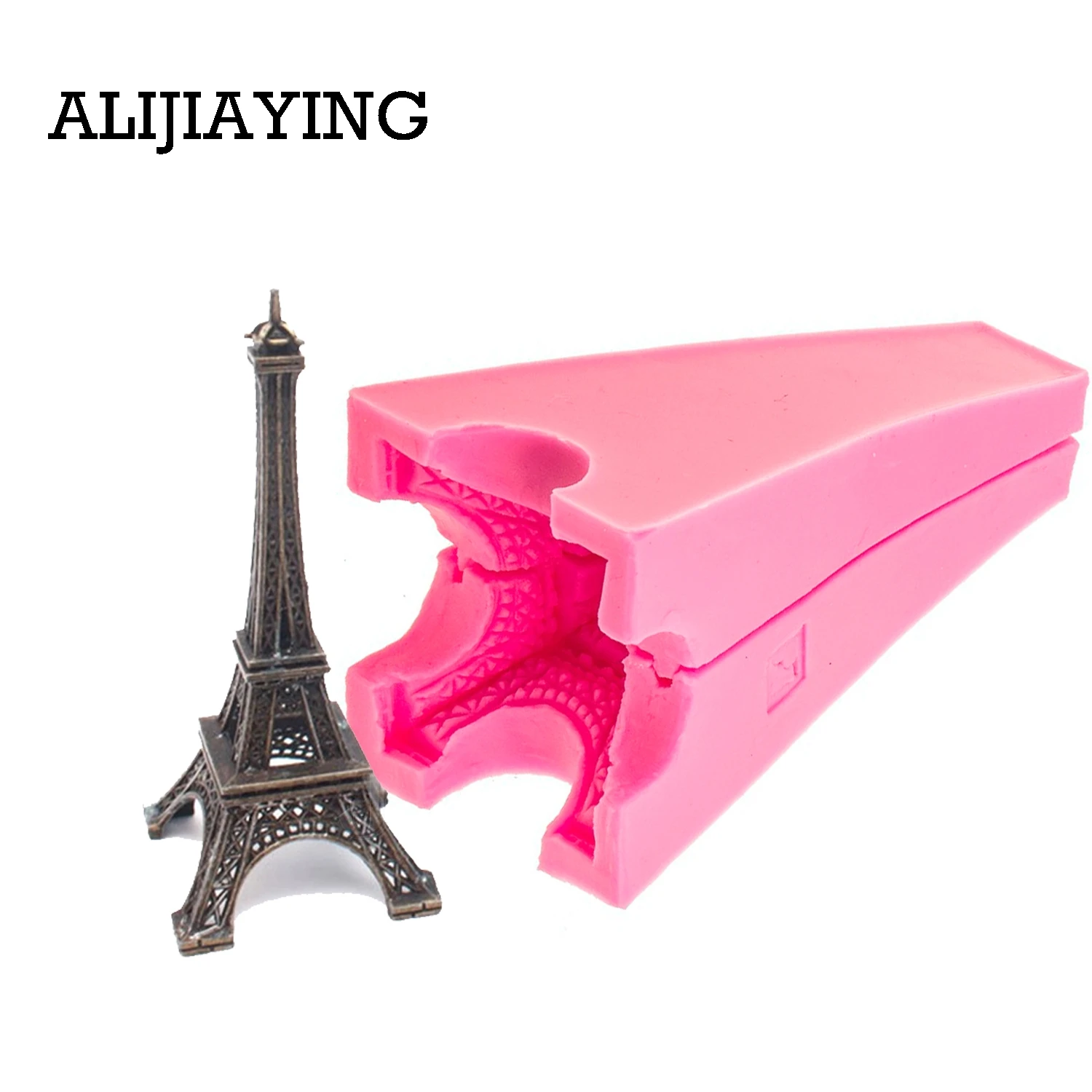 

M0588 2Pcs/set 3D Tower Silicone Mold Fondant Molds for DIY Cake Decorating Tools Cake Moulds Soap Mold Silicone Baking Tools