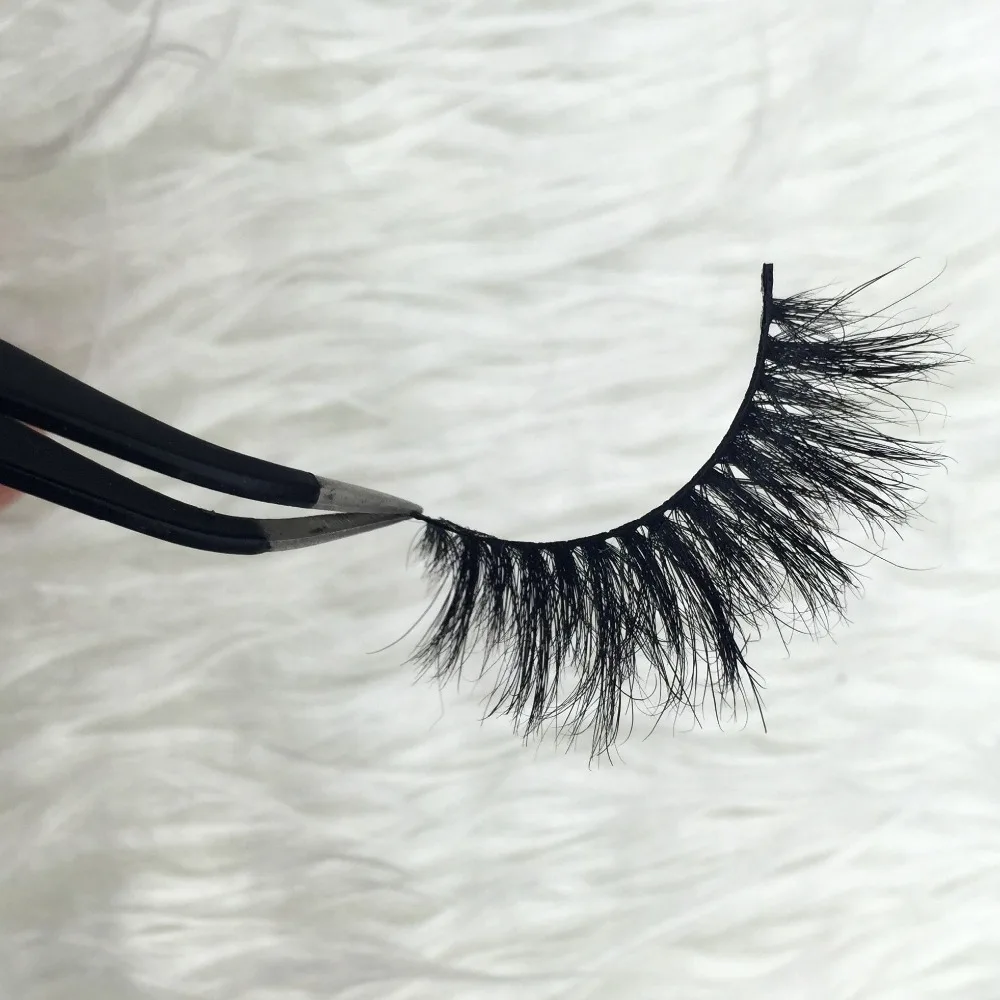 Buy Free shipping Factory sell fashion style luxury 100 real mink strip lashes