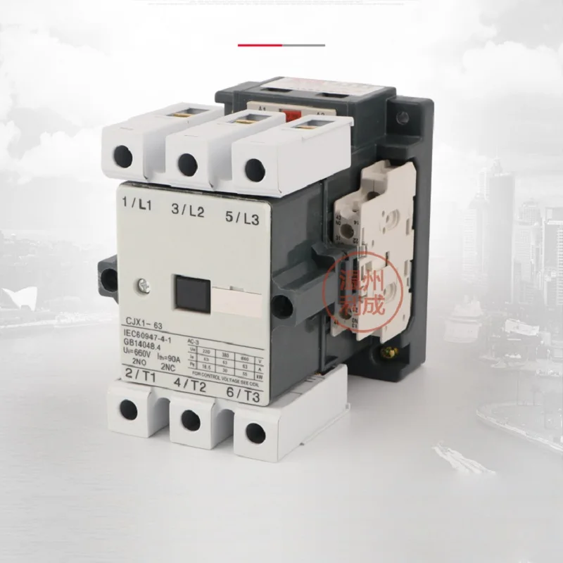 AC contactor CJX1-63/22 (3TF47) AC220V/380V silver point 2NO+2NC low voltage contactor AC contactor CJX1-63/22 (3TF47) AC220V/380V silver point 2NO+2NC low voltage contactor