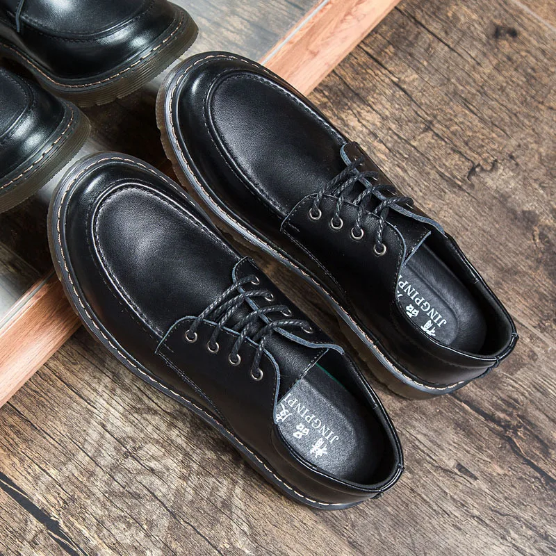 

Hot Sale Genuine Leather Men Work Shoes Men's Lace-up Breathable Non-slip Casual Shoes Fashion Man Leather Shoes Plus Size 36-47