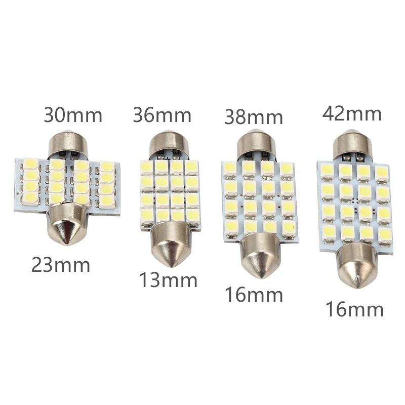 Автомобильные светодиодные лампы Festoon LED 16 Smd 3528 1210 31 мм 36 39 41 C5W | Автомобили и