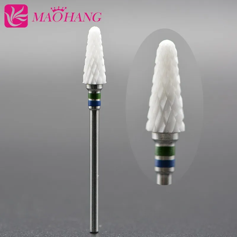 MAOHANG Ceramic Nail Drill Bit for Electric Manicure Drills Machine Dead Skin File Removel Polish Varnish Tool Accessories | Красота и