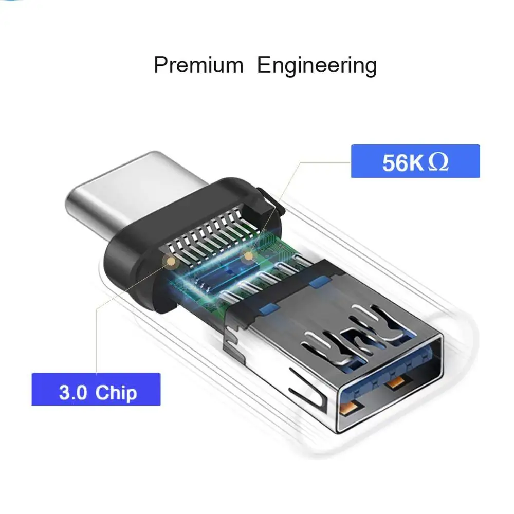 Адаптер type-C на USB 3,0 OTG кабель USBC конвертер для huawei P20 Pro для samsung для Xiaomi зарядный преобразователь данных