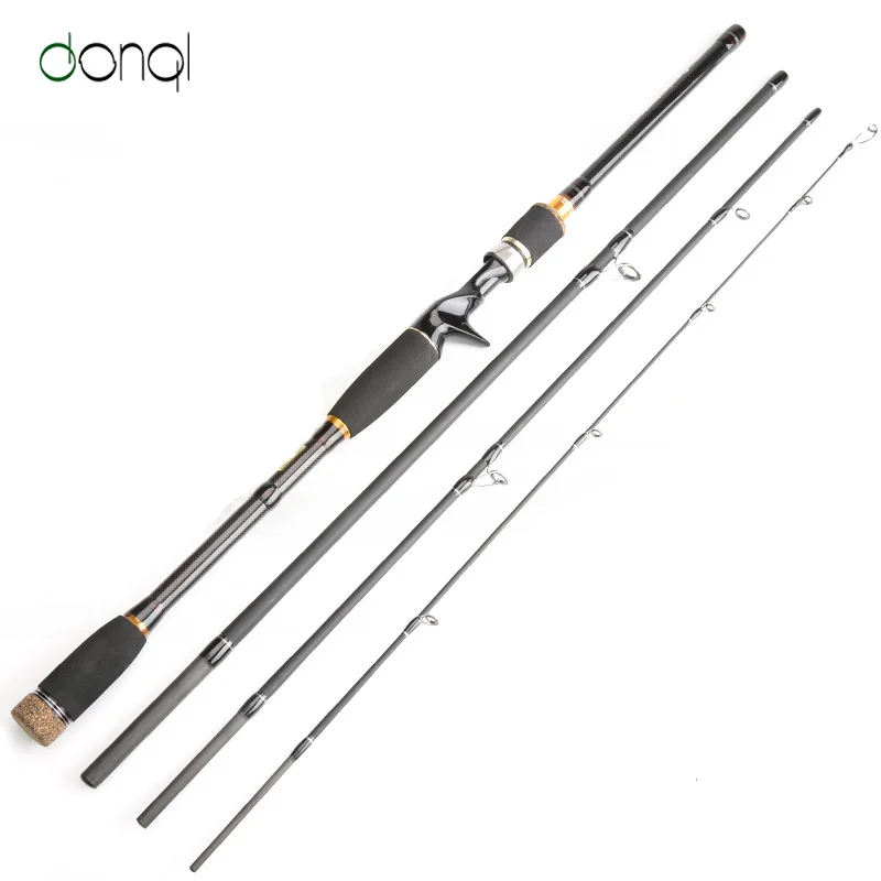 

DONQL Fishing Lure Rod Carbon Spinning Casting Fishing Rod 2.1 2.4 2.7 3.0m 4 Section M Power Travel Rod Pesca Saltwater Rod