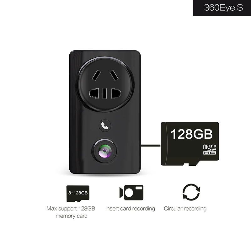 Newest Wireless Wifi Socket IP Camera EC59 180 degree Panoramic HD 1080P Fisheye Home Security CCTV Camera Two Way Audio