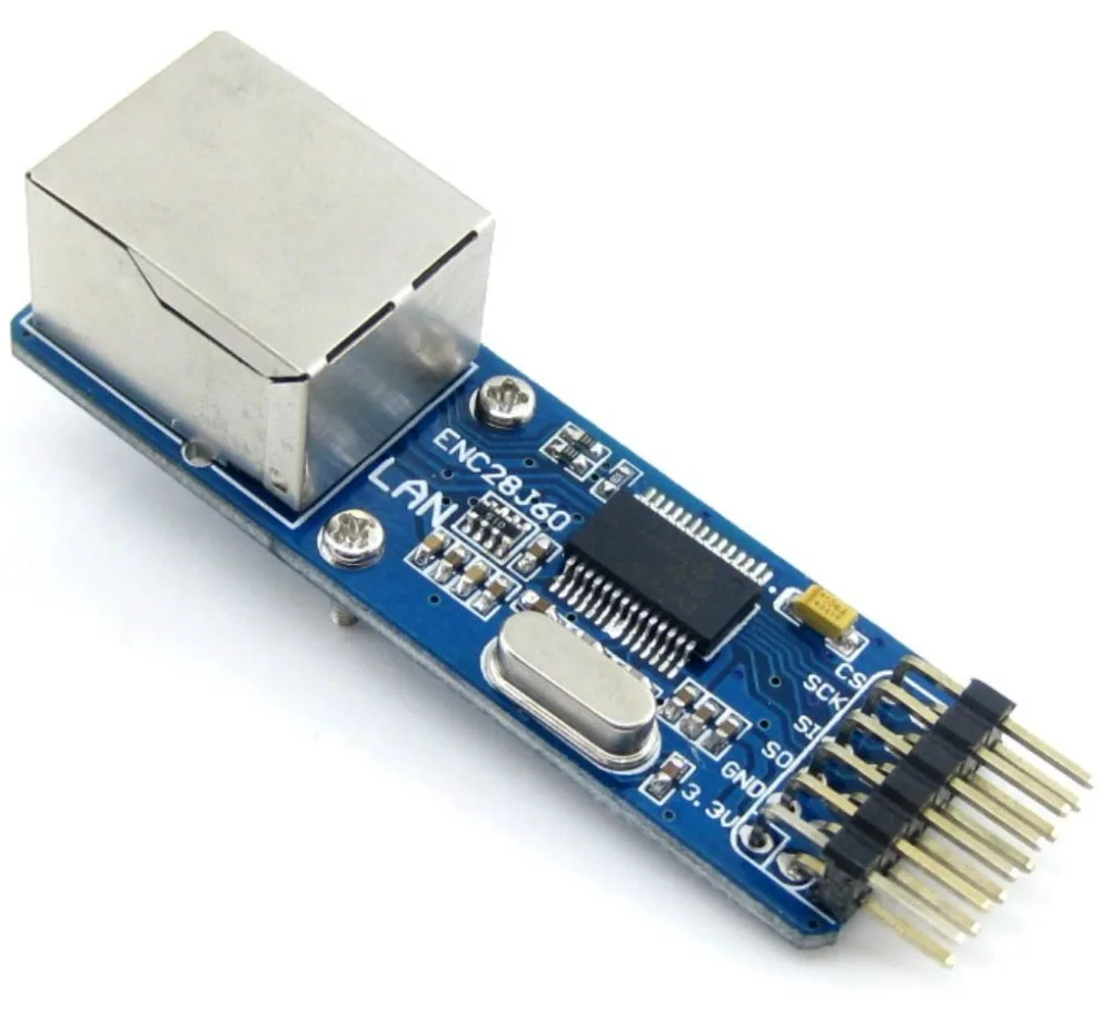 

ENC28J60 Network Module SPI Interface Ethernet MCU Development Board Supporting Module